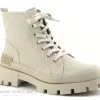Marco Tozzi 2-25221-28 Sand - Boots Femme Toile Beige Lacet Et Zip