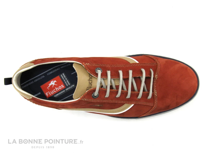 Fluchos 9377 Quebec Terracota - Chaussure A Lacet Homme Brique 7 Fluchos 9377 Quebec Terracota - Chaussure A Lacet Homme Brique – Image 6
