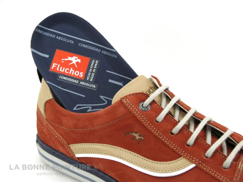 Fluchos 9377 Quebec Terracota - Chaussure A Lacet Homme Brique 6 Fluchos 9377 Quebec Terracota - Chaussure A Lacet Homme Brique – Image 5