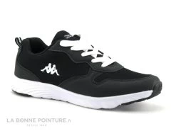 Kappa LOGO DELVIS Kid Black White - Chaussure Sport Jr