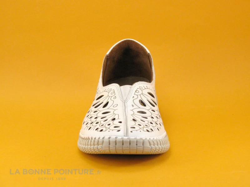 Karyoka RITA Blanc - Ballerine Aeree Cuir Blanc 4 Karyoka RITA Blanc - Ballerine Aeree Cuir Blanc – Image 2