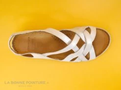 Karyoka PANA Champagne - Sandale Femme Beige - Talon Compense -Chaussure Soldes Boutique cd24607c73b9e66c561f35ea11d5d5ef img 9292.jpg 170722