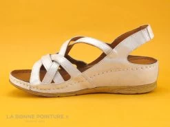 Karyoka PANA Champagne - Sandale Femme Beige - Talon Compense -Chaussure Soldes Boutique cd24607c73b9e66c561f35ea11d5d5ef img 9295.jpg 170725