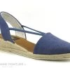 Ludiher 365 Marino - Espadrille Talon Compense - Toile Bleue