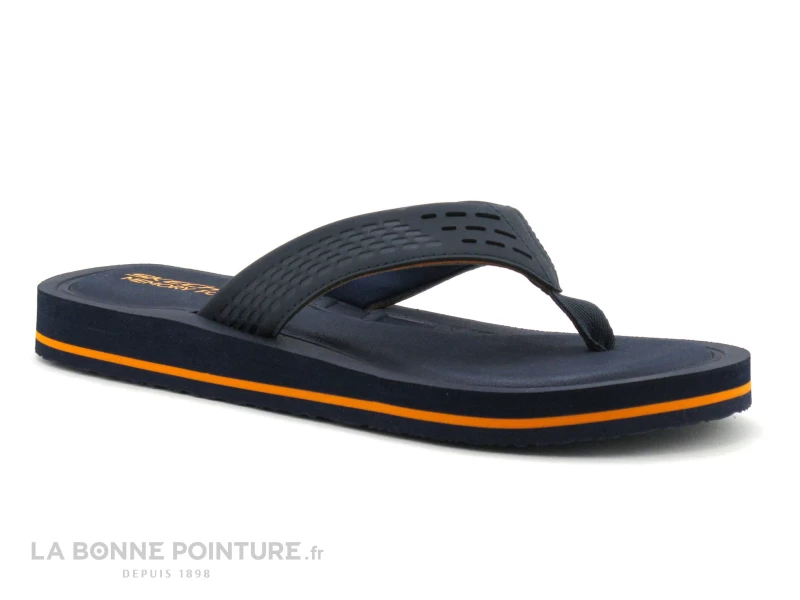 Skechers TOCKER SAGA BORA Navy - Tong Homme 3 Skechers TOCKER SAGA BORA Navy - Tong Homme