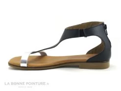 Jordana 3594 - Bleu Marine Et Argent - Sandale Femme Avec Zip -Chaussure Soldes Boutique cd24607c73b9e66c561f35ea11d5d5ef img 9961.jpg 171480